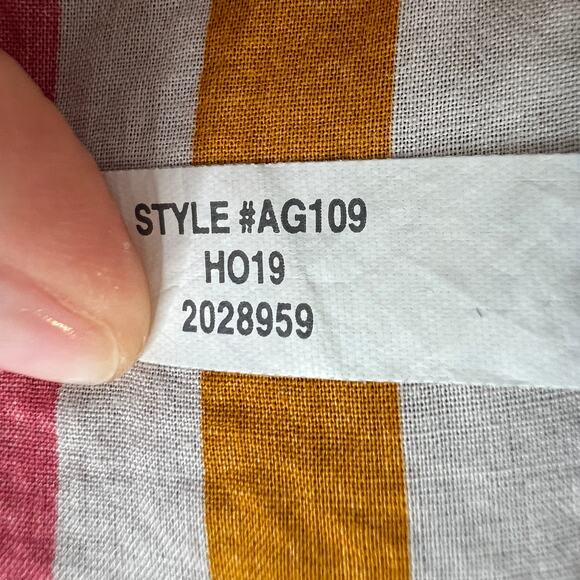 J. Crew Rainbow Striped Shirt Dress Belted Cotton Long Sleeves Knee Length Sz XS - Picture 12 of 12